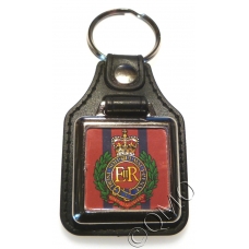 Royal Engineers Leather Medallion Keyring